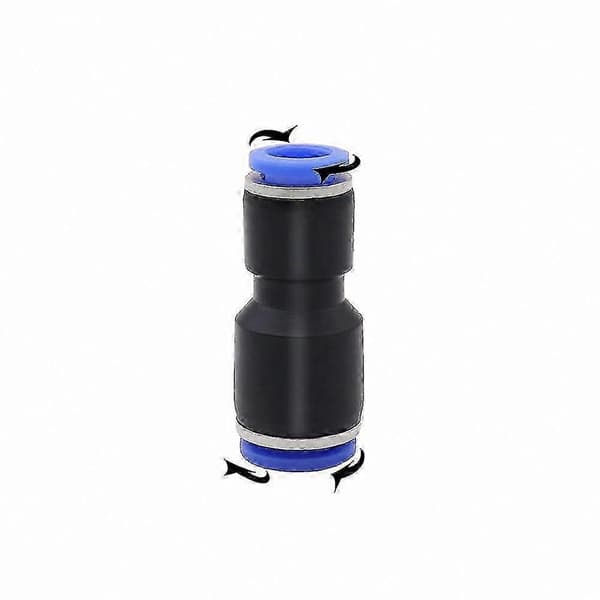 6 mm till 8 mm raka pneumatiska luftanslutningar, 10-pack snabbkopplingar för tryckluftssystem