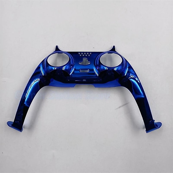 1 stk. elektroplettert gamepad-deksel for PS5, front midtre kontroller erstatning dekorativt skall for Playstation 5 spilltilbehør Silver