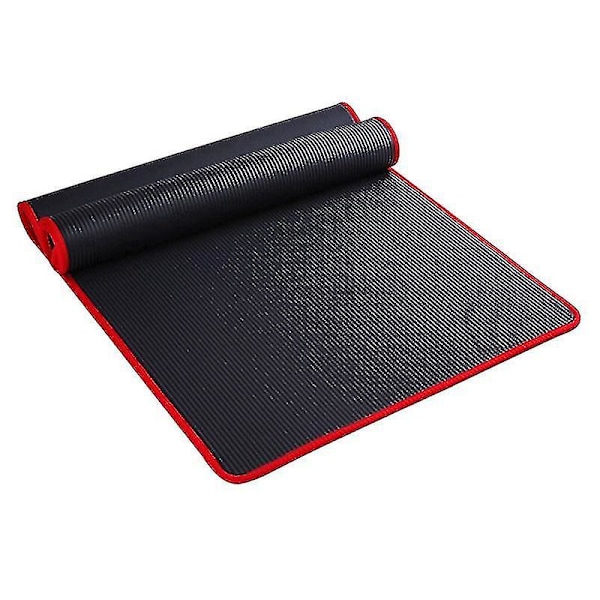 10 mm tyk skridsikker yogamåtte Black