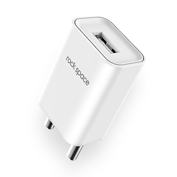 ROCK T7 1A Enkelt USB-port Rejseoplader Strømadapter (Hvid)