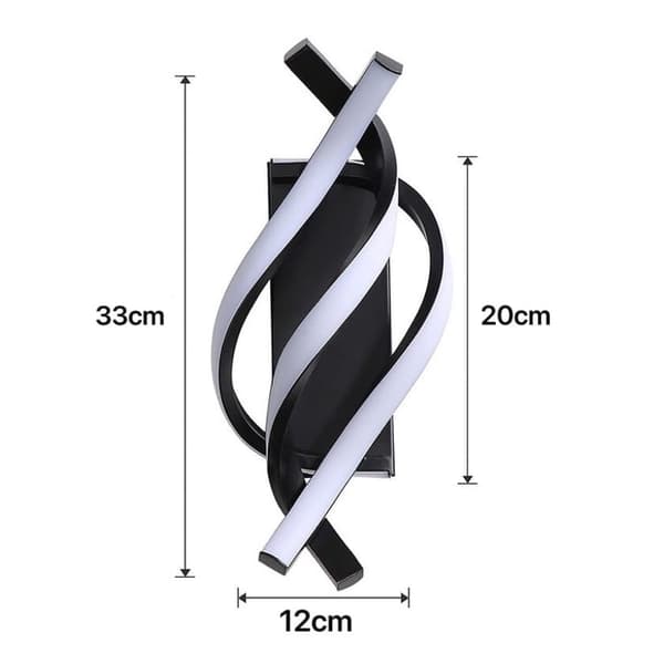 [LCS]Modern LED wall lamp, spiral design, warm white, creative indoor lighting, stylish and decorative