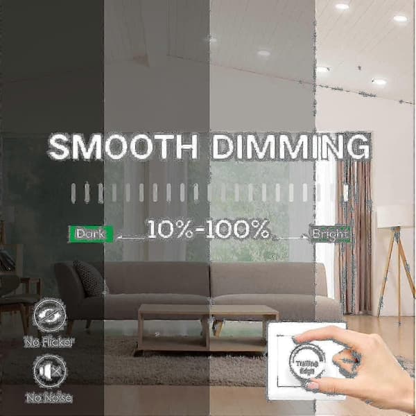 12 stk. 7w Hvit LED Downlight Innfelt Taklampe Slank Spot Light