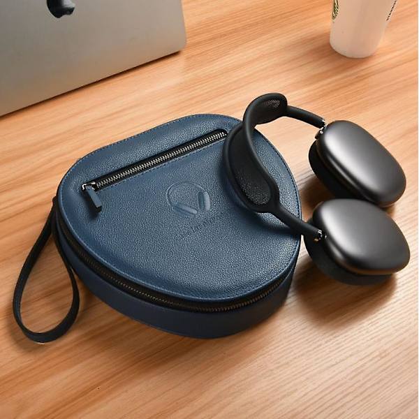 Airpods Max Opbevaringsetui, PU Læder Etui til Airpods Max Trådløse Hovedtelefoner Blue