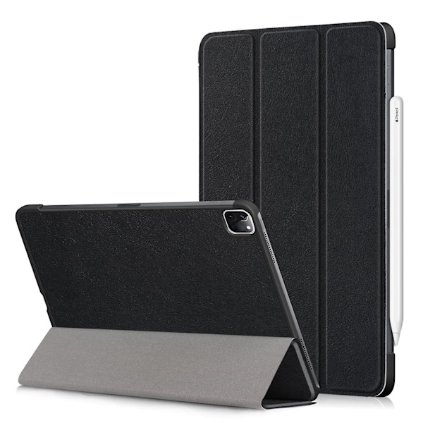 Trifold PU Læder Tablet Cover til Apple Ipad Pro 11 Tommer 2020 black