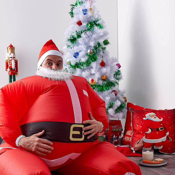 Uppblåsbar Jultomtekostym