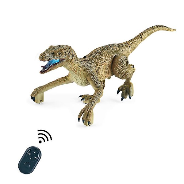 Fjärrkontroll Dinosaurieleksaker Med LED-ljus Och Rörlig Led Batteridriven Födelsedag Julklapp För Blue