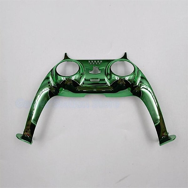 1 stk. elektroplettert gamepad-deksel for PS5, front midtre kontroller erstatning dekorativt skall for Playstation 5 spilltilbehør Green