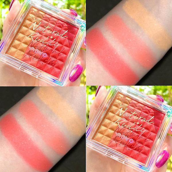 Naturlig Rødme Blush 3-farvet Rose