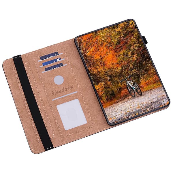 [LCS]Til Samsung Galaxy Tab A9+(Plus) Elastiklukning Stødsikkert Etui Mønstertryk PU Læder Flip Tablet Cover med Stand Pink Flower