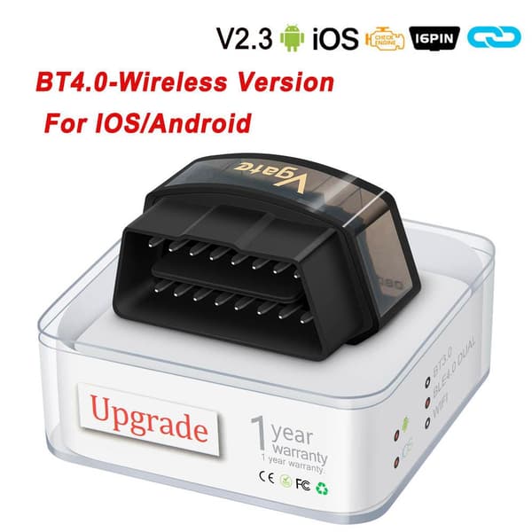 [LCS]Vgate iCar Pro ELM327 V2.3 Bluetooth 4.0 For IOS/Android OBD2 Auto Scanner WIFI OBD Bildiagnostikkverktøy iCar Pro BT4.0