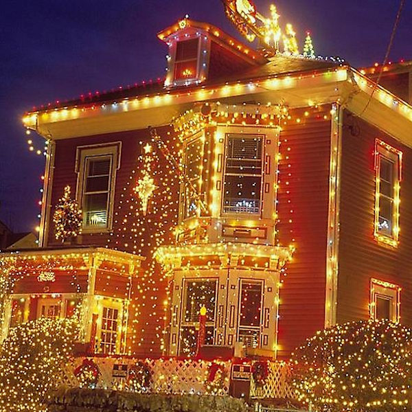 Utomhus Solcellsslinga 300 LED 8 Lägen Solcellslampa Vattentät Kompatibel med Trädgårdar Bröllopsfest Alla Hjärtans Dag Julgran Hem 5 meters 50 lights-solar