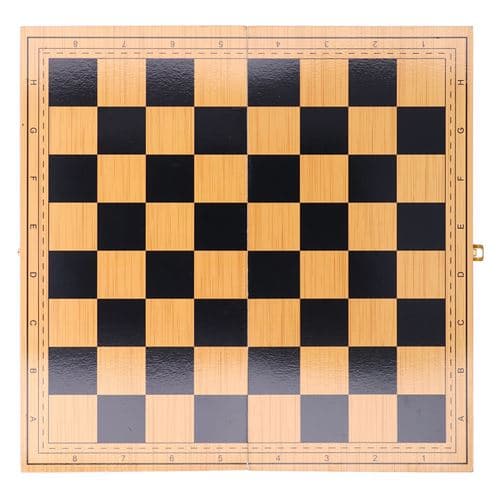 [LCS] Hopfällbart schackspel i trä 40 x 2,6 cm