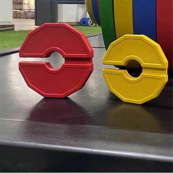 1 st Gym Mikro-Typ Viktskivor Hantel Fraktionell Viktskiva Gummi Fraktionella Viktskivor Tilläggsändring Gul 0,5KG Yellow