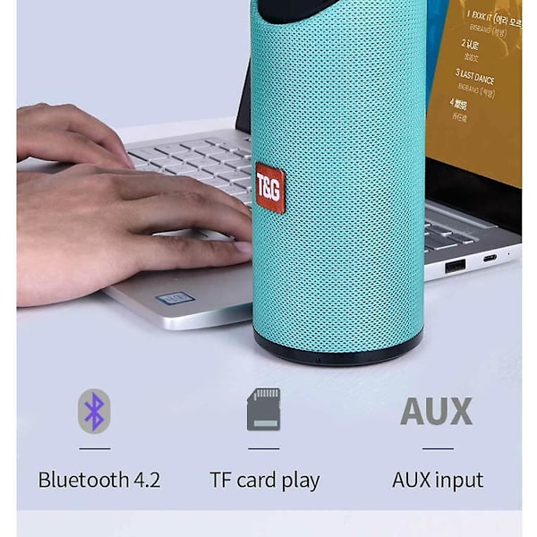 Bluetooth Høyttaler Bærbar Trådløs Mini Kolonne Høy Blue