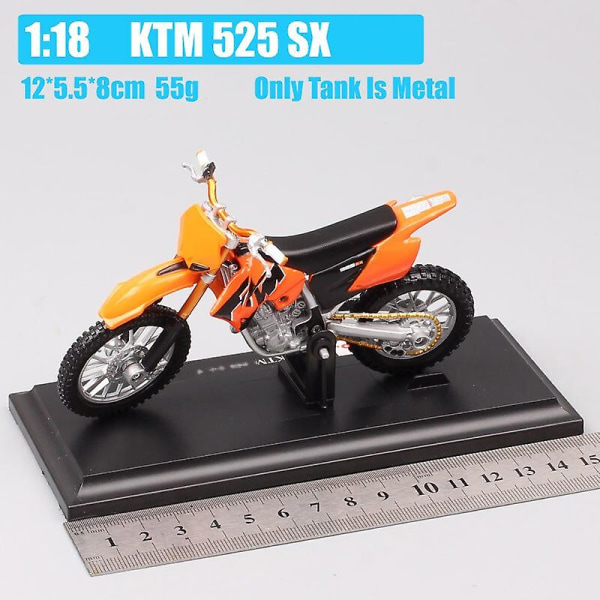 Barn 1/18 Skala Maisto 525 Sx Dirt Motorcykel Modell Supercross Cykel Cross Diecasts & Leksaksfordon Miniatyrer Av Barn Pojkar Gåvor