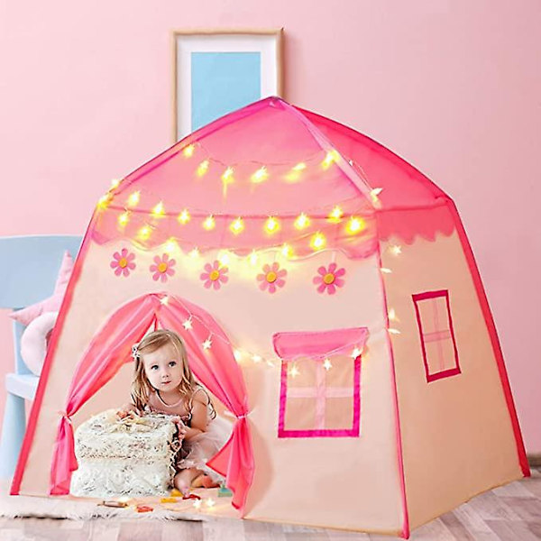 Lektält för Barn, Flickor och Pojkar, 420d Oxfordtyg pink