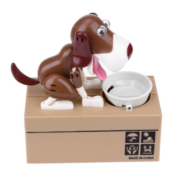 Spargris Hungrig Ätande Hund Mynt Sparbössa Spargris Hungrig Mynt Sparbössa Spargris A