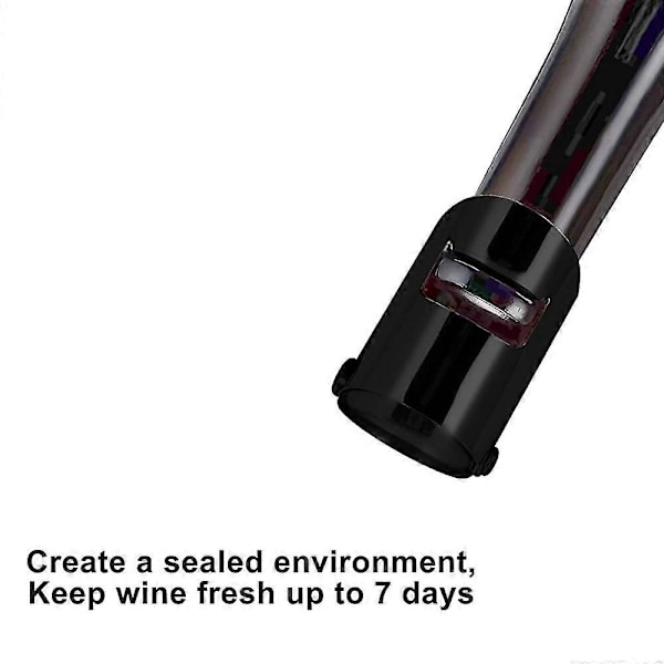 4-pack Champagneförslutare Flaskpropp Kompatibel med Champagne Vakuumförseglad Vinflaskpropp Black