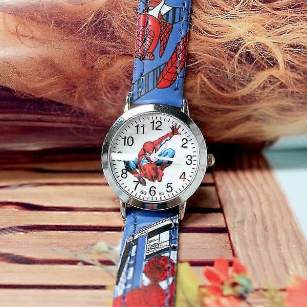 [LCS] Børn Drenge Spiderman Quartz Ur Armbåndsur Black