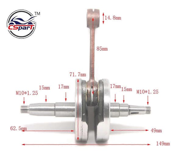 [LCS] Krumtapak til K T M 50 50CC SX Pro Junior Senior Dele (04-08)