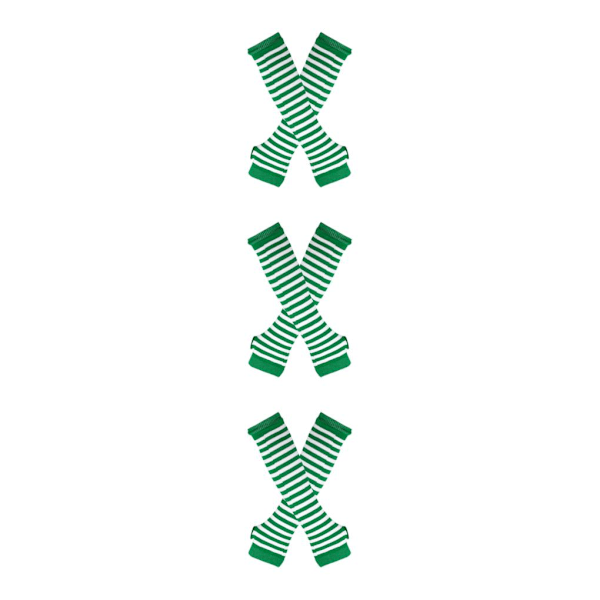 1/2/3/5 Knæhøje Strømper til Tykke Lår Lette at Bære og Gør Grønne og Hvide 3Set green and white