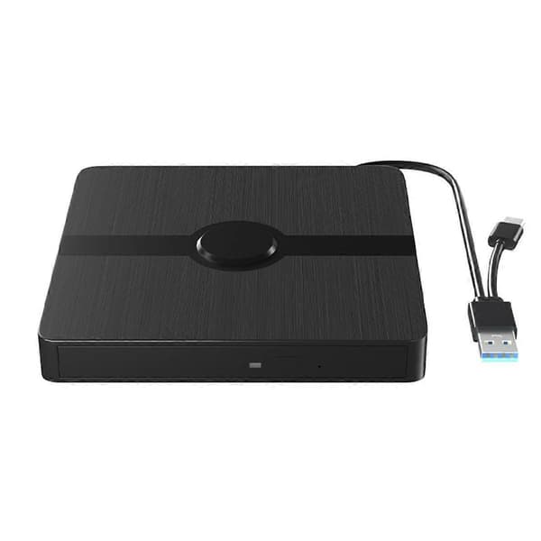 Ekstern Blu-Ray DVD-drev USB 3.0 Bærbare Optiske Drev CD DVD-brænder Afspiller Læser til Bærbar Computer Black