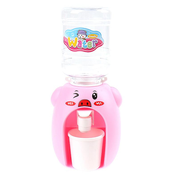 Mini Tecknad Dryck Vattenautomat Leksak Kök Låtsasleksaker PINK