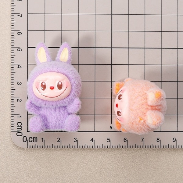 Labubu Macaron Udvalgt Mini Dukke Blind Box Candy Farve Håndlavet Model Skrivebord Udsøgt Ornament Mystisk Boks Perifere Gaver Random 1 pcs