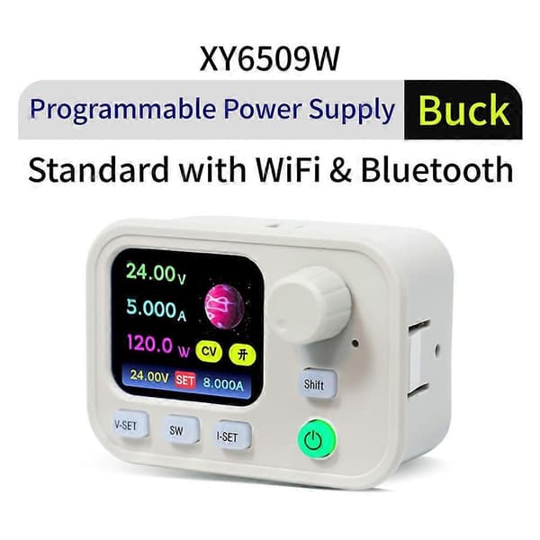 XY6509W DC Step-Down Strømforsyning 65V 9A 585W Digital Step-Down Omformer WiFi Bluetooth MPPT IPS Fargeskjerm