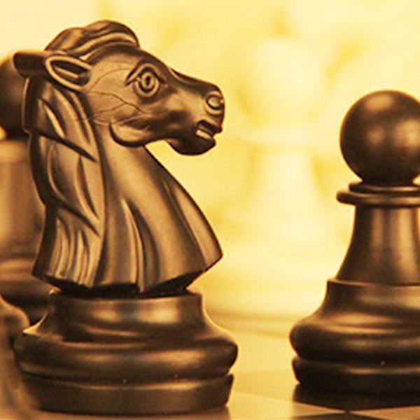 Bærbart Sammenleggbart Magnetisk Reise Klassisk Sjakksett Brikker Backgammon
