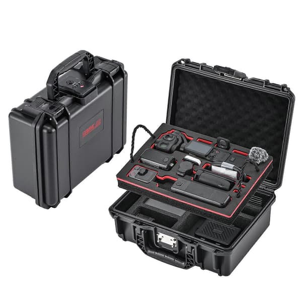 Til DJI Osmo Pocket 4P STARTRC TSA-kombinationslås Vandtæt Dobbeltlags Kuffert Opbevaringsboks (Sort) Black