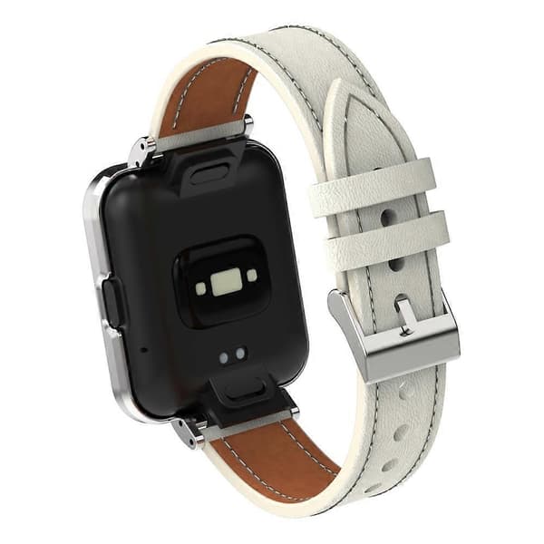 [LCS]Lærklokkerem til Xiaomi Redmi Watch 2 Lite Warm White Silver Case