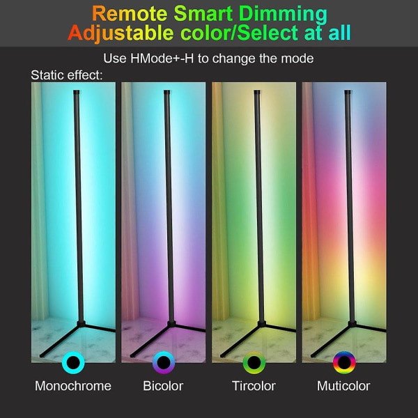 LED golvlampa RGB färgskiftande belysning hörnlampa med sladd Eu plug