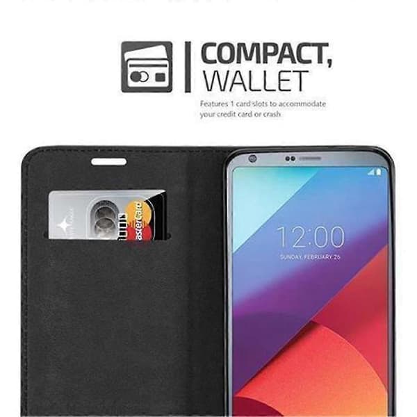 [LCS]LG G6 Hlle Cover Case - med stativfunktion och kortfack APPLE RED G6