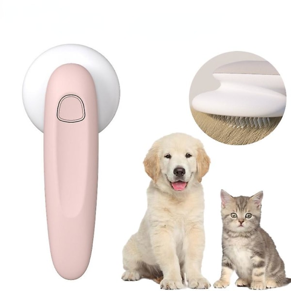 Pet Cat Comb Hair Remover Självrengörande Loppkam För Hund Avlägsnar Grooming Katter Hårborsttrimmer