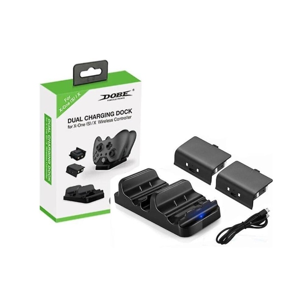 Dobe uppladdningsbart batteripaket för x box xbox one s x controller reservkontroll gamepad laddare laddning play and charge kit docka