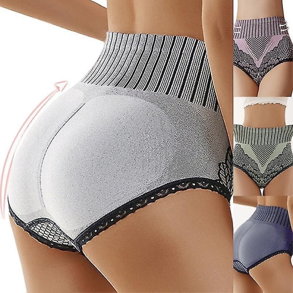 Röda XL damtrosor underkläder briefs hög midja underbyxor