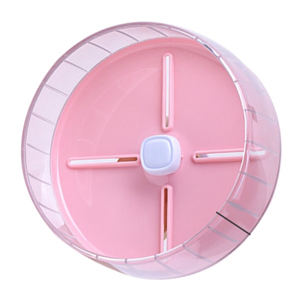 Tyst Hamsterhjul - Leksaker för Smådjur - Hamsterbur - 20cm/7.9in Rosa 0.6