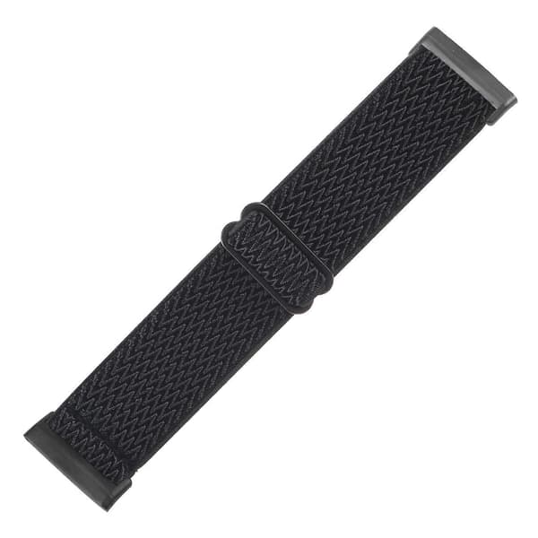 Fitbit Versa 4 / Sense 2 Universal Wave Nylon -ranneke Black