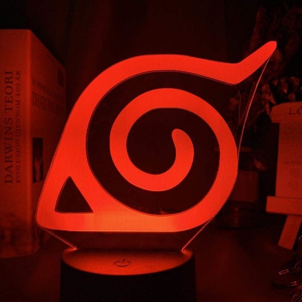 Barnpresent Anime Naruto Sasuke Nattljus Touch Sensor Sovrum 3d Illusion Nattljus Ledanime Lampa Färgglad Fjärrkontroll Nattljus Hemprylar