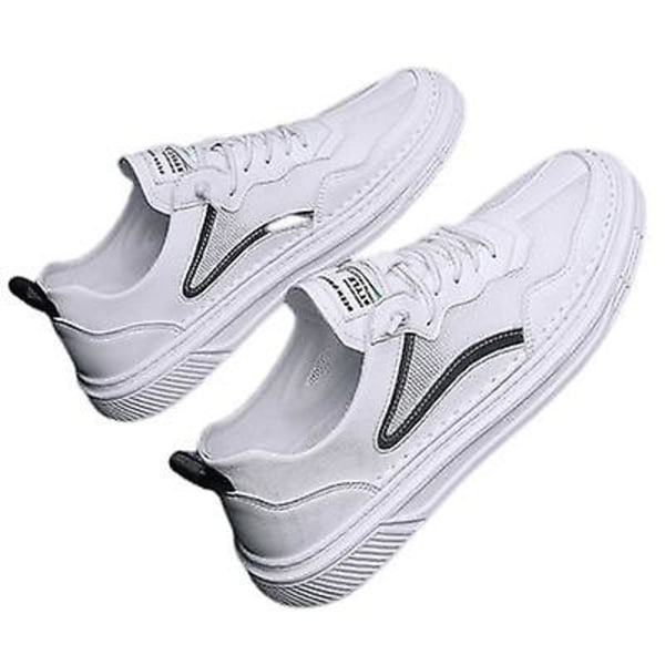 Åndbare Tynde Casual Herresko White black 39