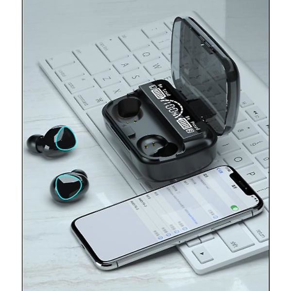 Chronus Bluetooth 5.1 trådlöst headset med mikrofon, usb-C snabbkolv