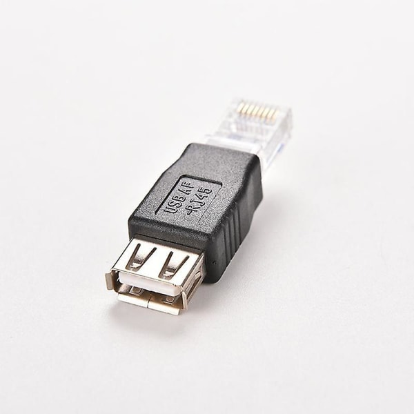 2 st USB till RJ45 Hona A till Ethernet Internet RJ45 Kontakt Adapter