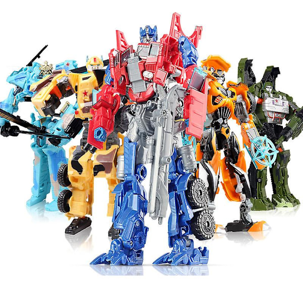 Transformerande Bilrobotleksaker Bumblebee Optimus Prime Megatron Decepticons Jazz Samlarobjekt Action