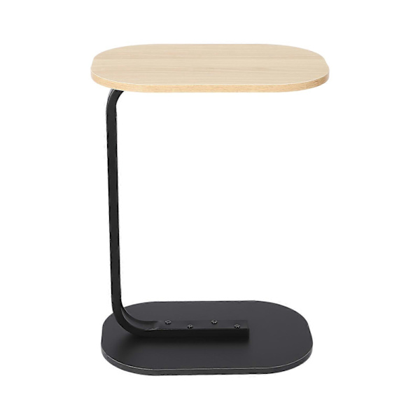 [LCS] C-formet Sidebord Fritstående Sofabord Log Black