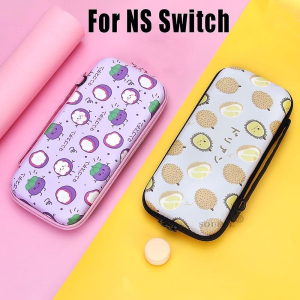 Söt tecknad förvaringsväska för nintend switch kawaii resebärande case spelkonsol box skal med lanyard dropshipping Green avocado