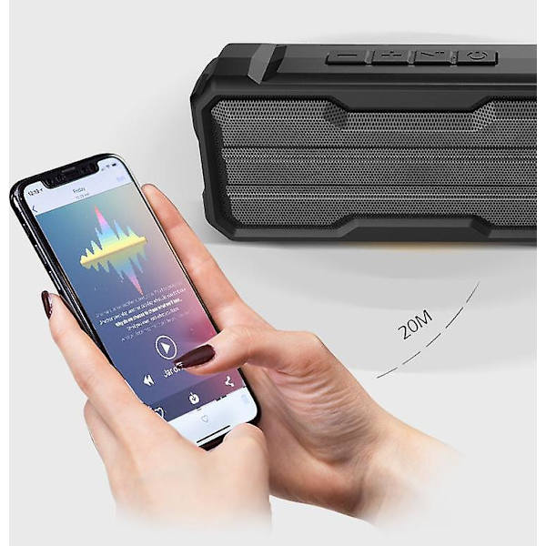 Vattentät Trådlös Bluetooth-högtalare För Utomhusbruk