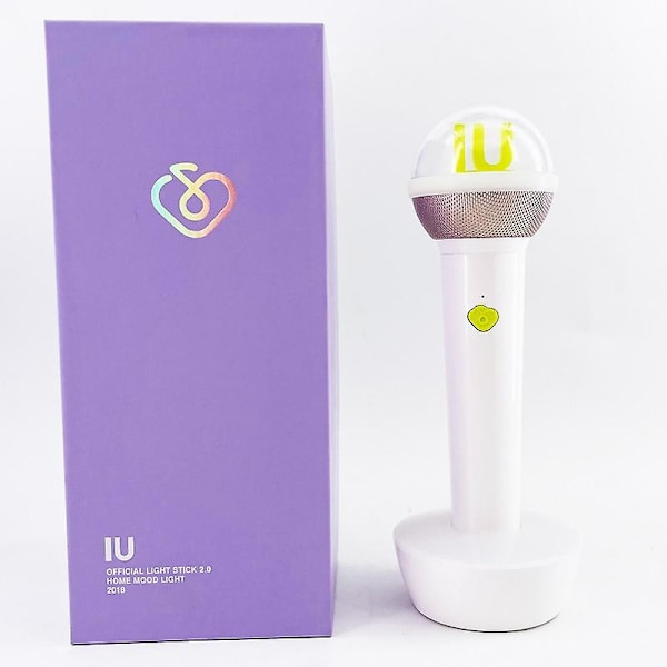 Kpop IU Light Stick 2.0 Lee Ji-eun Fluorescerande Special Edition Konsert Led Lampor Fans Samlingar Lightstick Nattlampa