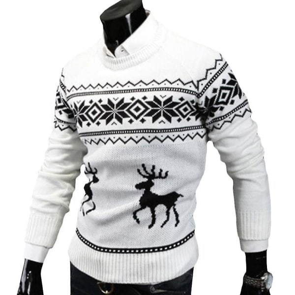 Herr Jul Jumper Sweater Pullover Toppar White M