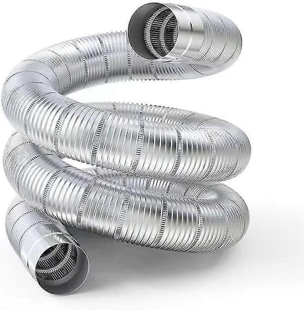 Flexibel skorstensfoder i rostfritt stål för skorstensrör, styva rör, multifuel diameter 50 mm, sträckområde 0,65-1,5 m